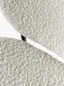 Sillas tapizadas en tejido bouclé Ulrica, 2 uds., Tapizado: tejido bouclé (100% polié, Patas: metal con pintura en polv, Bouclé Off White, negro, An 47 x F 61 cm