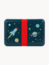 Lunch box Space, Materiale sintetico, Blu scuro, multicolore, Larg. 18 x Alt. 6 cm