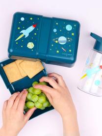 Lunch box Space, Materiale sintetico, Blu scuro, multicolore, Larg. 18 x Alt. 6 cm