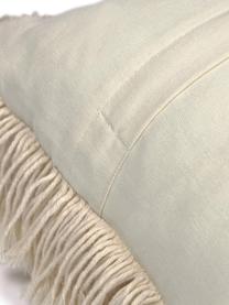 Poszewka na poduszkę w stylu boho z frędzlami Edelma, 100% bawełna, Beżowy, S 45 x D 45 cm