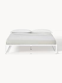 Cama de metal Neptun, Metal con pintura en polvo, Blanco, Cama 180/200 cm (260 x 220 cm)