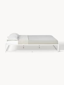 Cama de metal Neptun, Metal con pintura en polvo, Blanco, Cama 180/200 cm (260 x 220 cm)