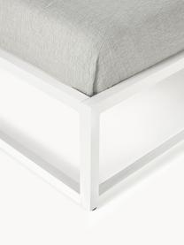 Letto in metallo Neptun, Metallo verniciato a polvere, Bianco, Larg. 140 x Lung. 200 cm