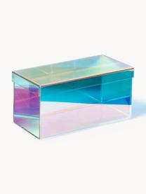 Set di 2 scatole in vetro acrilico Lacy, Vetro acrilico, Trasparente, Set in varie misure