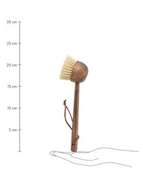 Brosse à vaisselle en bois Natur, Bois de hêtre, long. 21 cm