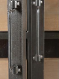 Cómoda Elsa, Estructura: metal, Marrón, negro, An 84 x Al 100 cm