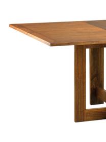 Ručne vyrábaný rozkladací jedálenský stôl Star, Hnedá