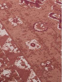 Vintage Chenilleteppich Rebel in Rot, Flor: 95% Baumwolle, 5% Polyest, Rostrot, Creme, Rot, B 120 x L 180 cm (Grösse S)