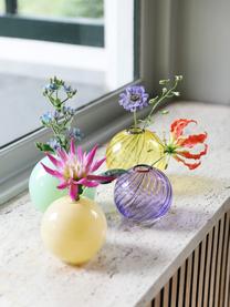 Vaso decorativo in vetro viola Spiral, Vetro, Lilla, Ø 11 x Alt. 11 cm