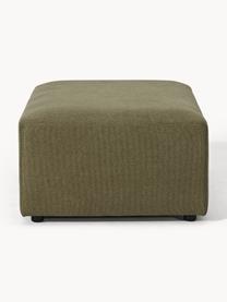 Pouf XL Melva, larg 116 x prof. 72 cm, Tissu vert olive, larg. 116 x prof. 72 cm