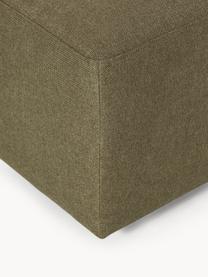 Pouf XL Melva, larg 116 x prof. 72 cm, Tissu vert olive, larg. 116 x prof. 72 cm