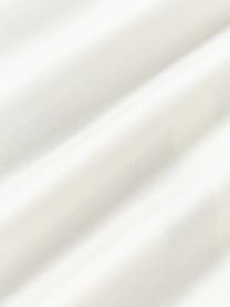 Copripiumino in raso di cotone a righe con orlo rialzato Brendan, Taupe, bianco latte, Larg. 200 x Lung. 200 cm