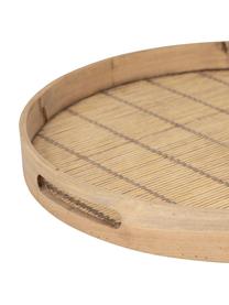 Set de bandejas de bambú y madera de abeto Plaka, 2 uds., Bambú, madera de abeto, Beige, Set de diferentes tamaños