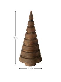 Komplet dekoracji z drewna sosnowego Abiola, 3 elem., Drewno sosnowe, Odcienie brązowego, Ø 6 x W 15 cm