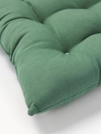 Sitzkissen Ava, 2 Stück, Bezug: 100 % Baumwolle, Dunkelgrün, B 40 x L 40 cm