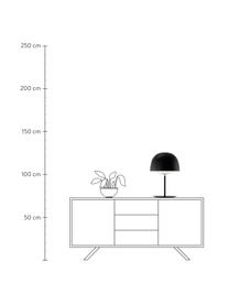 Handgefertigte Tischlampe Chesire, Lampenschirm: Metall, beschichtet, Kuns, Schwarz, Weiss, Ø 35 x H 53 cm