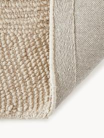 Runder handgetufteter Kurzflor-Teppich Eleni aus recycelten Materialien, Flor: 100 % recyceltes Polyeste, Beige, Ø 120 cm (Größe S)
