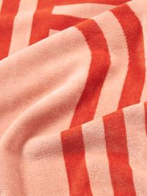 Ręcznik plażowy Shiloh, Brzoskwiniowy, terakota, S 90 x D 170 cm