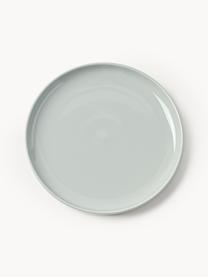 Vajilla de porcelana Nessa, 4 comensales (12 pzas.), Porcelana dura de alta calidad esmaltada, Gris claro brillante, 4 comensales (12 pzas.)