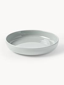 Vajilla de porcelana Nessa, 4 comensales (12 pzas.), Porcelana dura de alta calidad, esmaltada, Gris claro brillante, 4 comensales (12 pzas.)