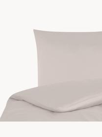 Funda nórdica de satén Comfort, Gris pardo, Cama 90 cm (150 x 200 cm)