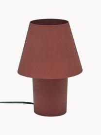 Kleine tafellamp Canapost, Lamp: gecoat staal, Roodbruin, Ø 20 x H 30 cm