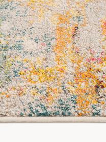 Passatoia di design Celestial, Retro: juta, Beige chiaro, multicolore, Larg. 60 x Lung. 183 cm