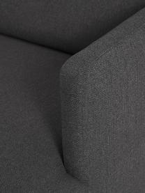 Kleines Ecksofa Fluente, Bezug: 100 % Polyester Der strap, Gestell: Massives Kiefernholz, Bir, Webstoff Anthrazit, B 198 x T 152 cm, Eckteil links