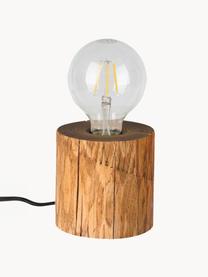 Petite lampe à poser ampoule nue Trabo, Bois de pin, Ø 12 x haut. 10 cm