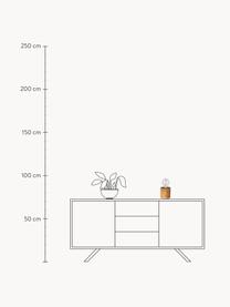 Lámpara de mesa pequeña de pino Trabo, Cable: plástico, Madera de pino, Ø 12 x Al 10 cm