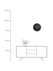 Wanduhr Wenig, Zeiger: Metall, beschichtet, Schwarz, Goldfarben, Ø 40 cm