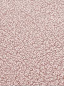 Flauschige Teddy-Kissenhülle Mille in Rosa, Vorderseite: 100% Polyester (Teddyfell, Rückseite: 100% Polyester (Teddyfell, Rosa, 30 x 50 cm