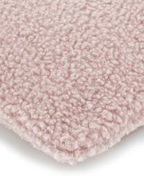 Flauschige Teddy-Kissenhülle Mille in Rosa, Vorderseite: 100% Polyester (Teddyfell, Rückseite: 100% Polyester (Teddyfell, Rosa, 30 x 50 cm