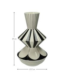 Vase Graphic, Blanc, noir