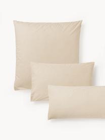 Taie d'oreiller en percale de coton Elsie, Beige, larg. 50 x long. 70 cm