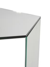 Tavolino in vetro con effetto specchio Scrape, Pannello di fibra a media densità (MDF), lastra di vetro, Lastra di vetro, Larg. 40 x Alt. 40 cm