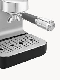 Espressomaschine Mini Pro, Edelstahl, beschichtet, Schwarz, Silberfarben, B 22 x H 36 cm