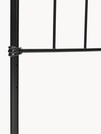 Metalen hoofdbord Industrial, Gepoedercoat metaal, Zwart, B 189 cm x H 114 cm