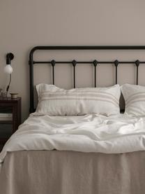 Tête de lit en métal Industrial, Métal, revêtement par poudre, Noir, larg. 189 x haut. 114 cm