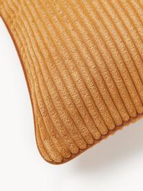 Housse de coussin en velours côtelé Kylen, Velours côtelé (90 % polyester, 10 % nylon)
 
Le matériau est certifié STANDARD 100 OEKO-TEX®, 21.HCN.84376, Orange, larg. 50 x long. 50 cm