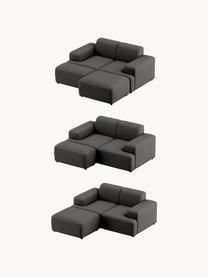 Sofa Melva (2-Sitzer), Bezug: 100 % Polyester Der strap, Gestell: Massives Kiefern- und Fic, Webstoff Anthrazit, B 198 x T 101 cm