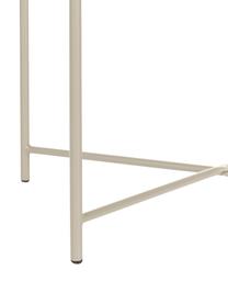 Runder Tablett-Tisch Sangro aus Metall, Metall, pulverbeschichtet, Beige, Ø 46 x H 52 cm
