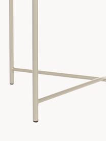 Ronde dienbladtafel Sangro van metaal, Gepoedercoat metaal, Lichtbeige, Ø 46 x H 52 cm