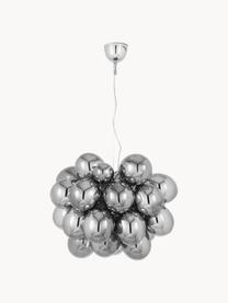 Hanglamp met glazen bollen Gross Grande, Baldakijn: verchroomd nikkel, Chroomkleurig, Ø 62 x H 50 cm