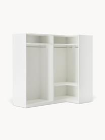 Armario esquinero modular Charlotte, 4 puertas (215 cm), diferentes variantes, Estructura: tablero aglomerado revest, Beige, Interior Basic (An 215 x Al 200 cm) esquinero