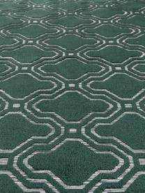 Teppich Feike mit Hoch-Tief-Effekt in Dunkelgrün, Flor: 52% Viskose, 36% Baumwoll, Grün, B 160 x L 230 cm (Größe M)