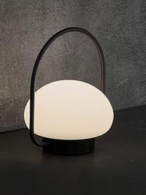 Mobile dimmbare Außentischlampe Sponge, Lampenschirm: Kunststoff, Weiß, Schwarz, Ø 23 x H 28 cm