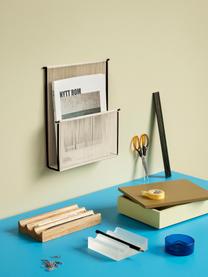 Wand-Zeitschriftenhalter String, Gestell: Metall, beschichtet, Schwarz, Hellbeige, B 28 x H 32 cm