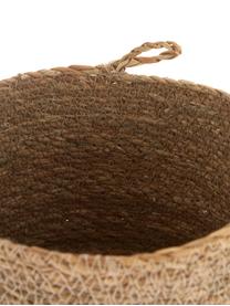 Aufbewahrungskorb Hang aus Seegras, Seegras, Hellbraun, Ø 18 x H 16 cm