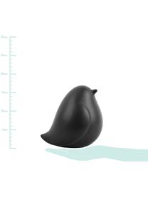 Deko-Objekt Fat Bird, Keramik, Schwarz, B 14 x H 14 cm